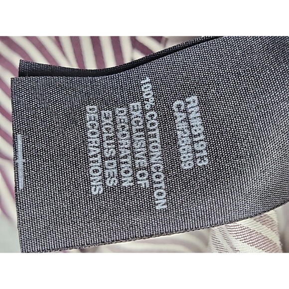 Robert Graham Shirt Mens 2XL Brown Stripe Flip Cuffs Blue Ribbon Long Sleeve - Picture 8 of 13